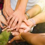 stack of hands